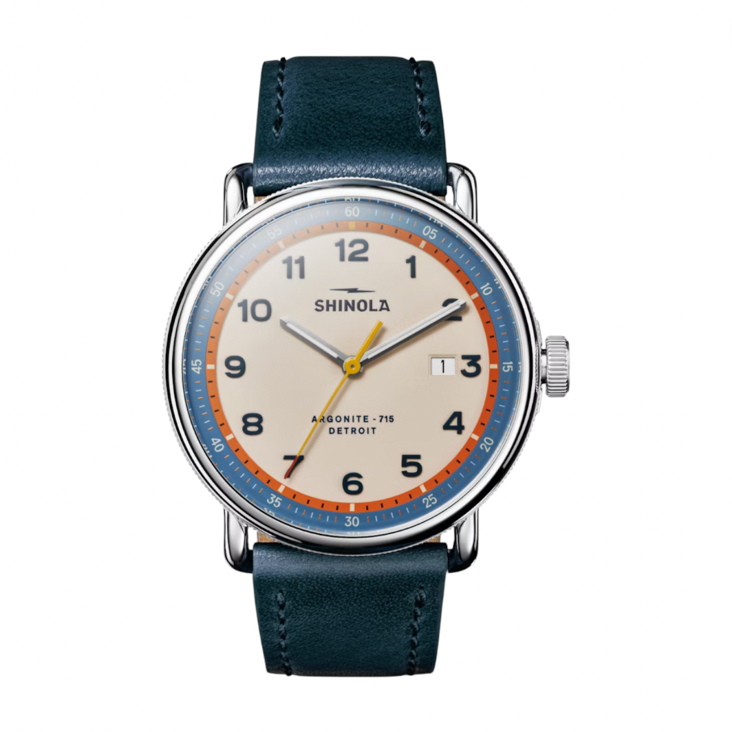 Shinola - Canfield C56 3HD 43mm Watch - Navy Leather