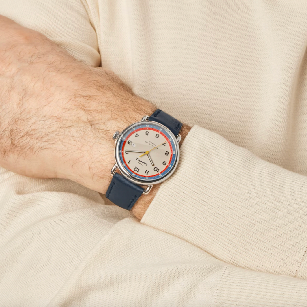 Shinola - Canfield C56 3HD 43mm Watch - Navy Leather