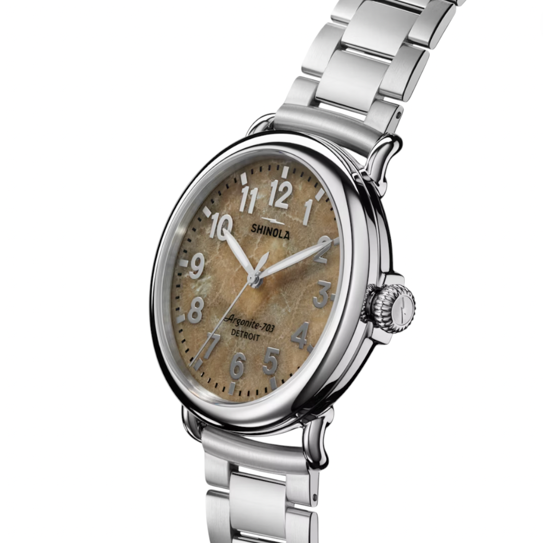 Shinola - Runwell 3H 41mm Petoskey Watch - Silver Bracelet