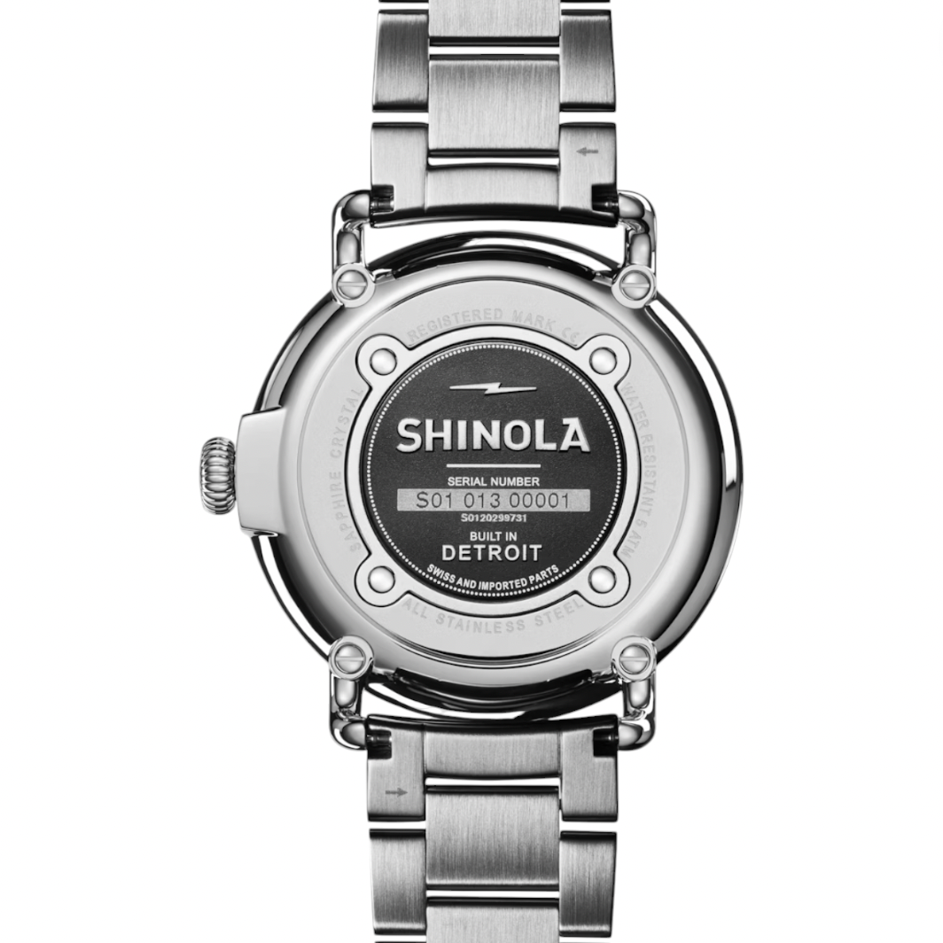 Shinola - Runwell 3H 41mm Petoskey Watch - Silver Bracelet