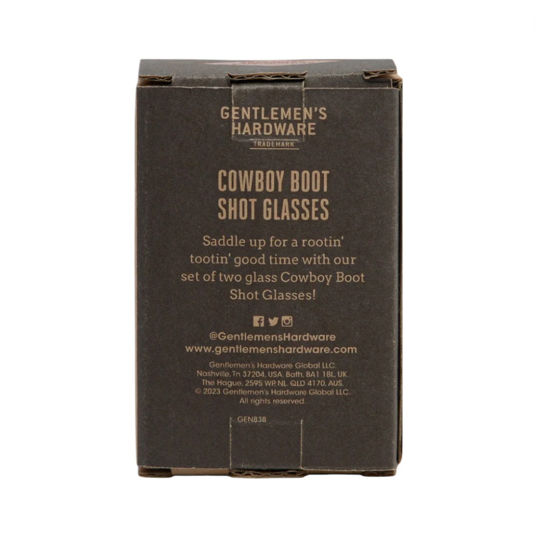 Gentlemen's Hardware - Cowboy Boot Shot Glasses