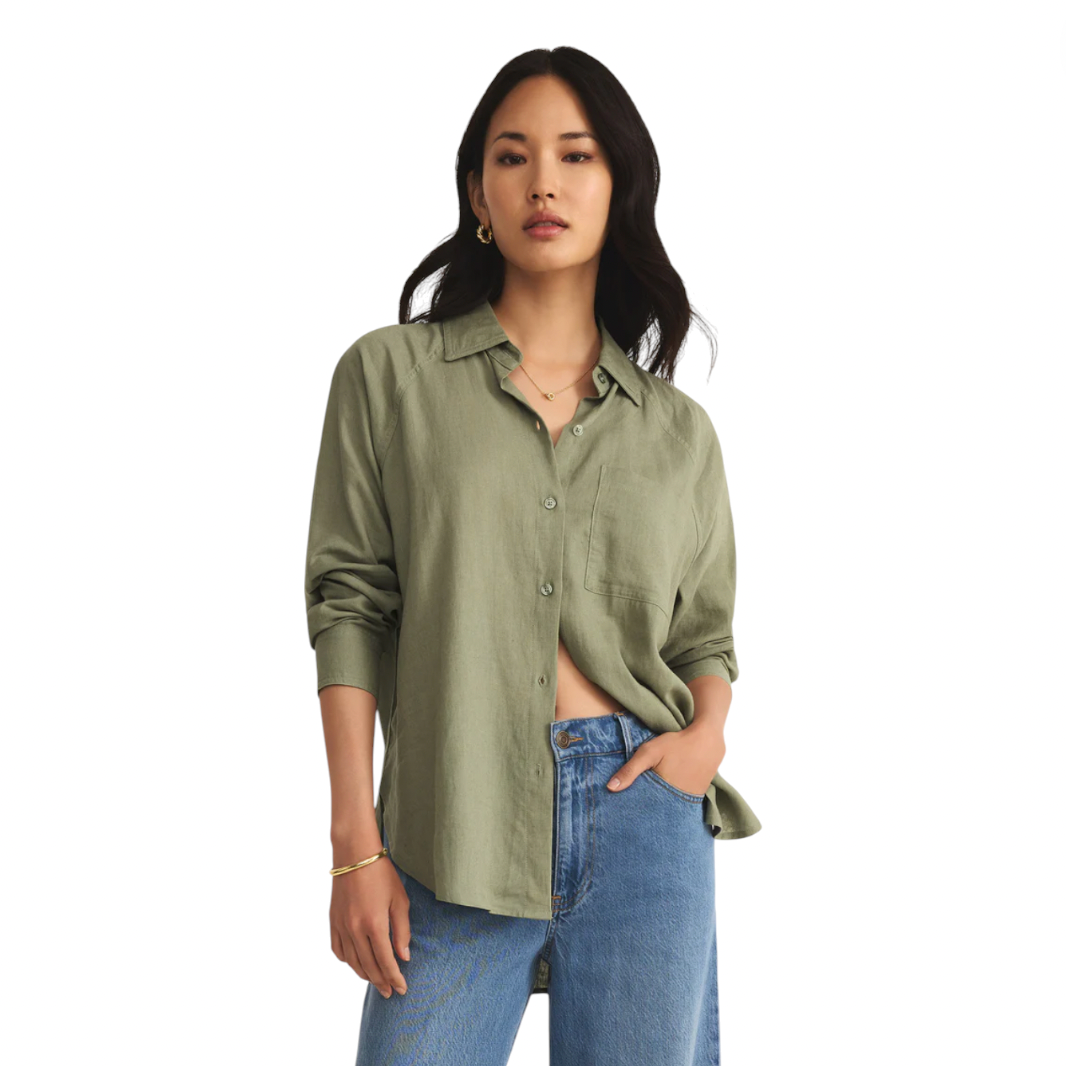 ZSupply - Perfect Linen Top - Avocado