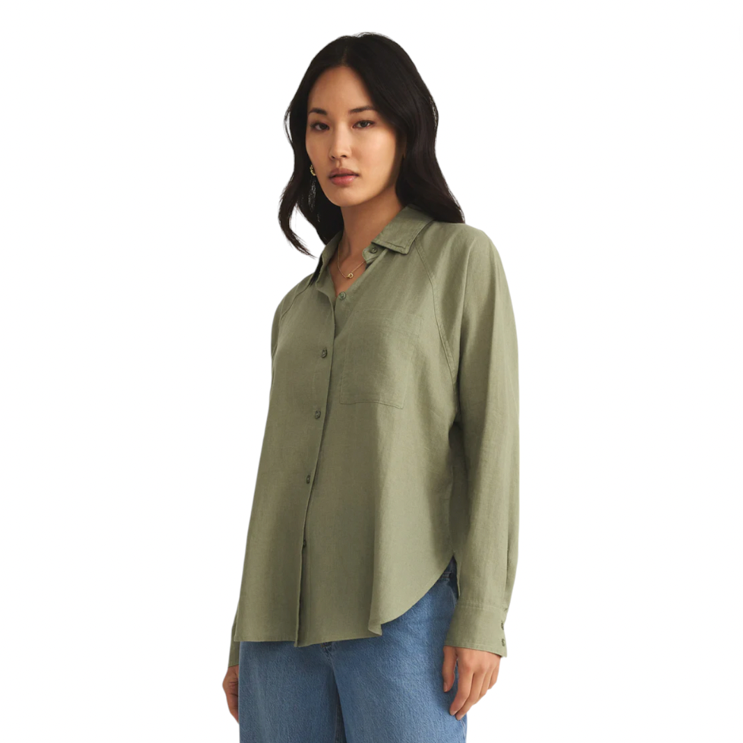ZSupply - Perfect Linen Top - Avocado