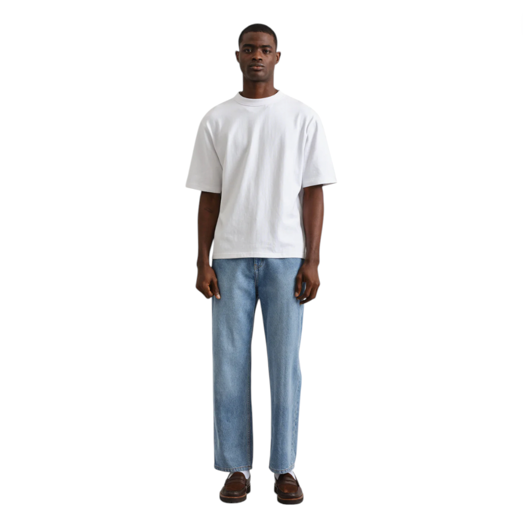 Wax London - Felix Loose Fit Denim Jeans - Classic Washed Blue
