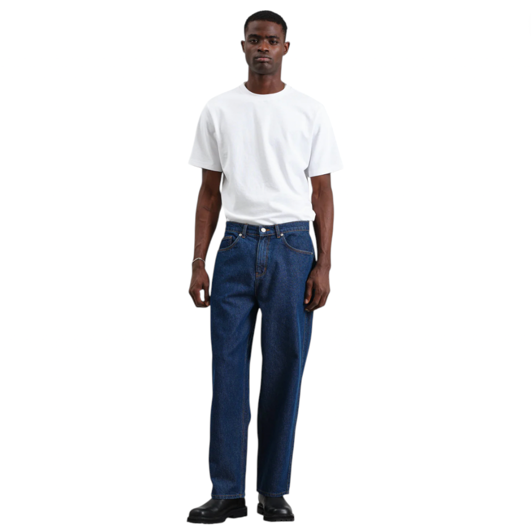 Wax London - Felix Loose Fit Denim Jeans - Dark Wash