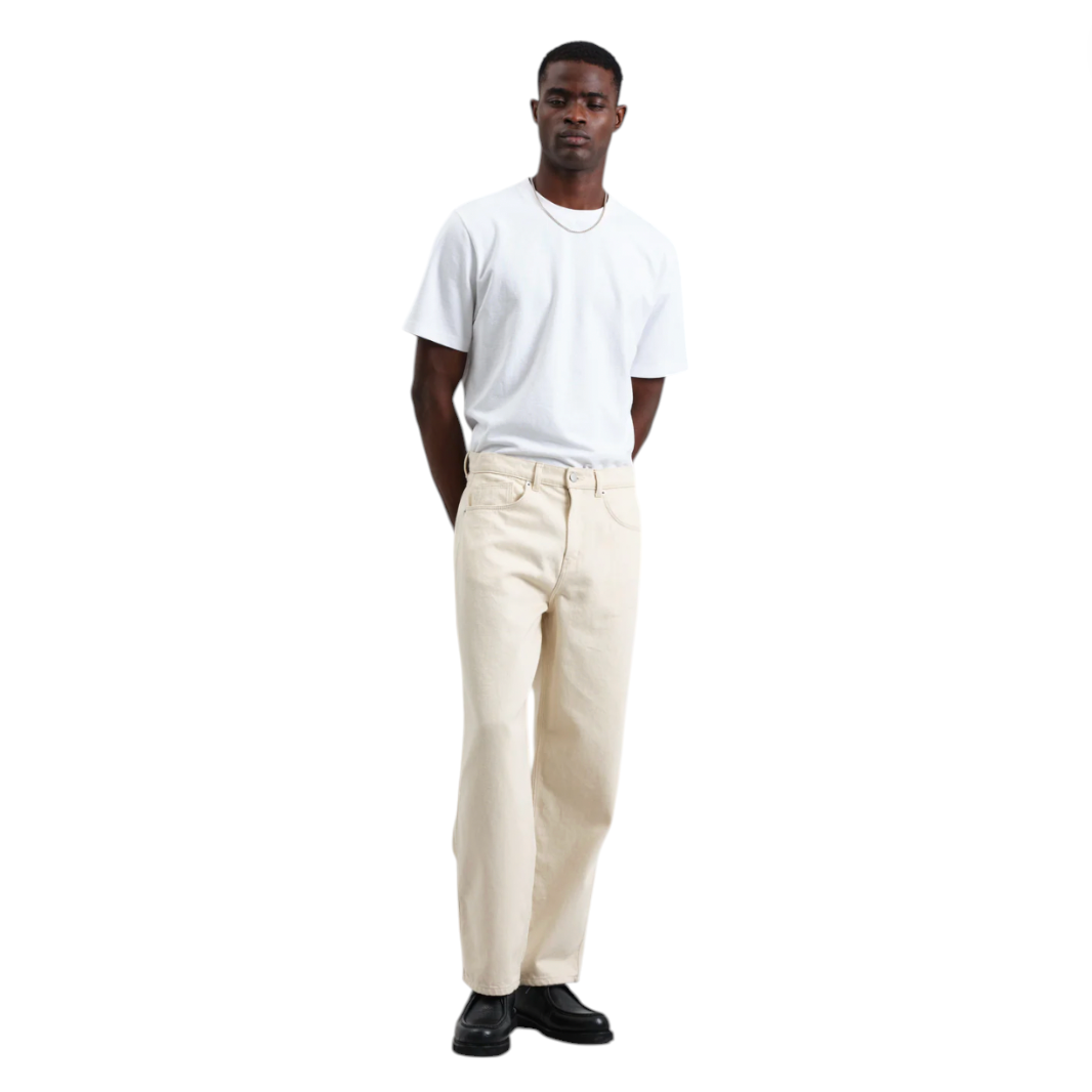 Wax London - Felix Loose Fit Denim Jeans - Ecru