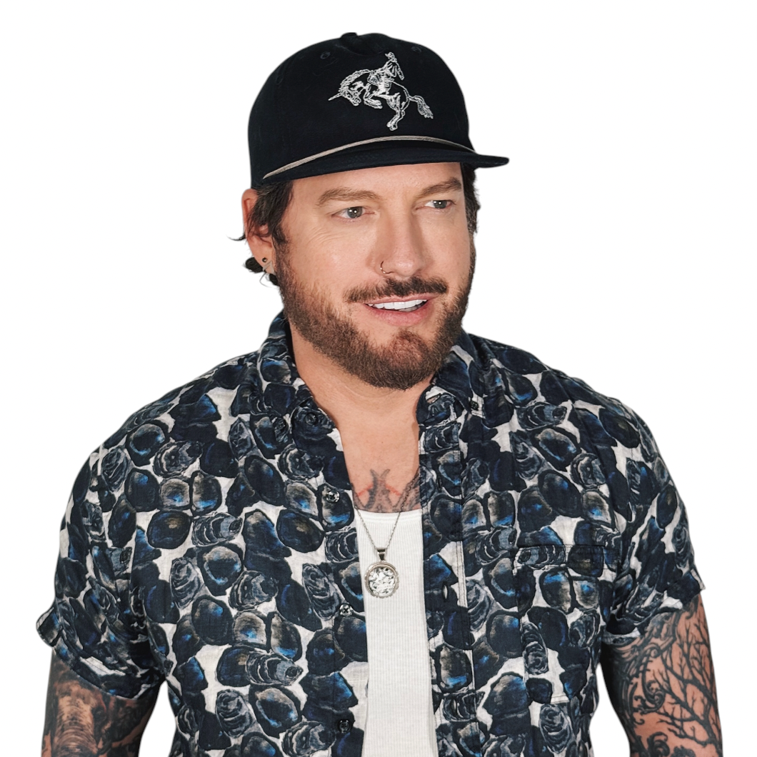 Sandlot for ULAH - Unicorn Cowboy Duck Canvas Snapback 5 Panel Hat - Black