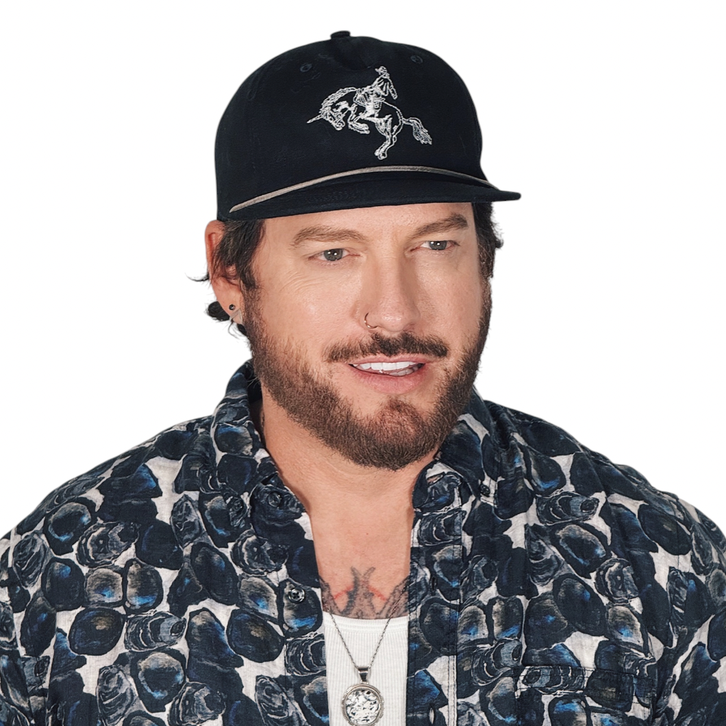 Sandlot for ULAH - Unicorn Cowboy Duck Canvas Snapback 5 Panel Hat - Black