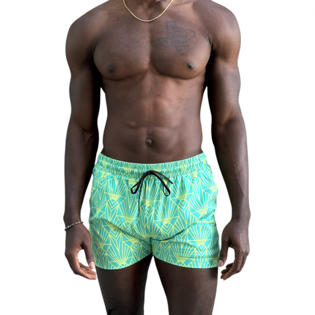 No Rudos - Lined Swim Trunks - Jazz Moderne