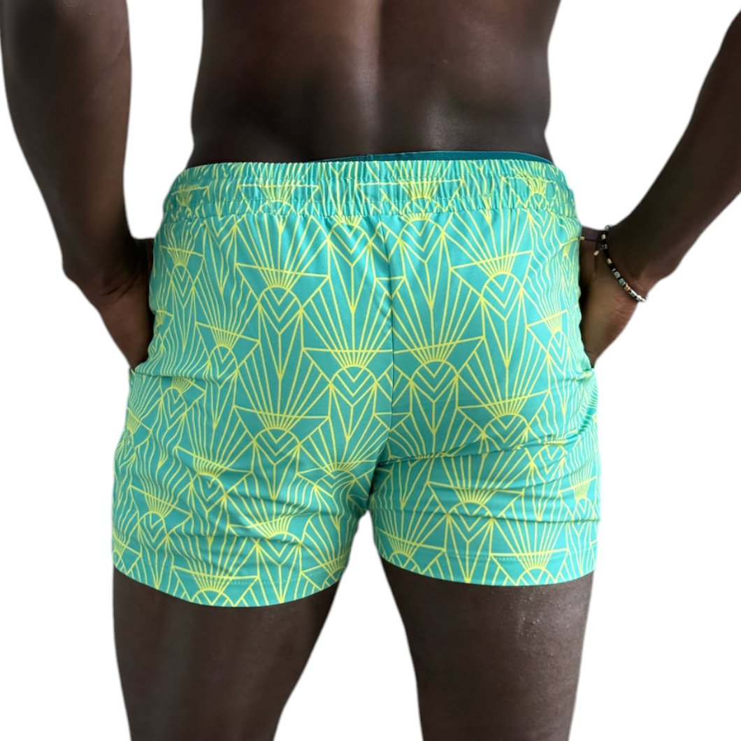 No Rudos - Lined Swim Trunks - Jazz Moderne