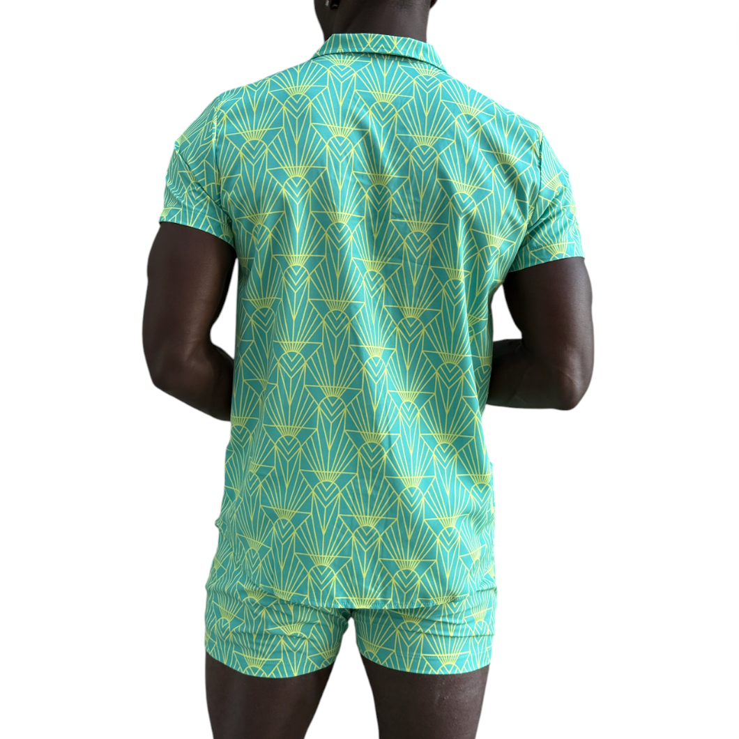 No Rudos - Short Sleeve Button Up Shirt - Jazz Moderne