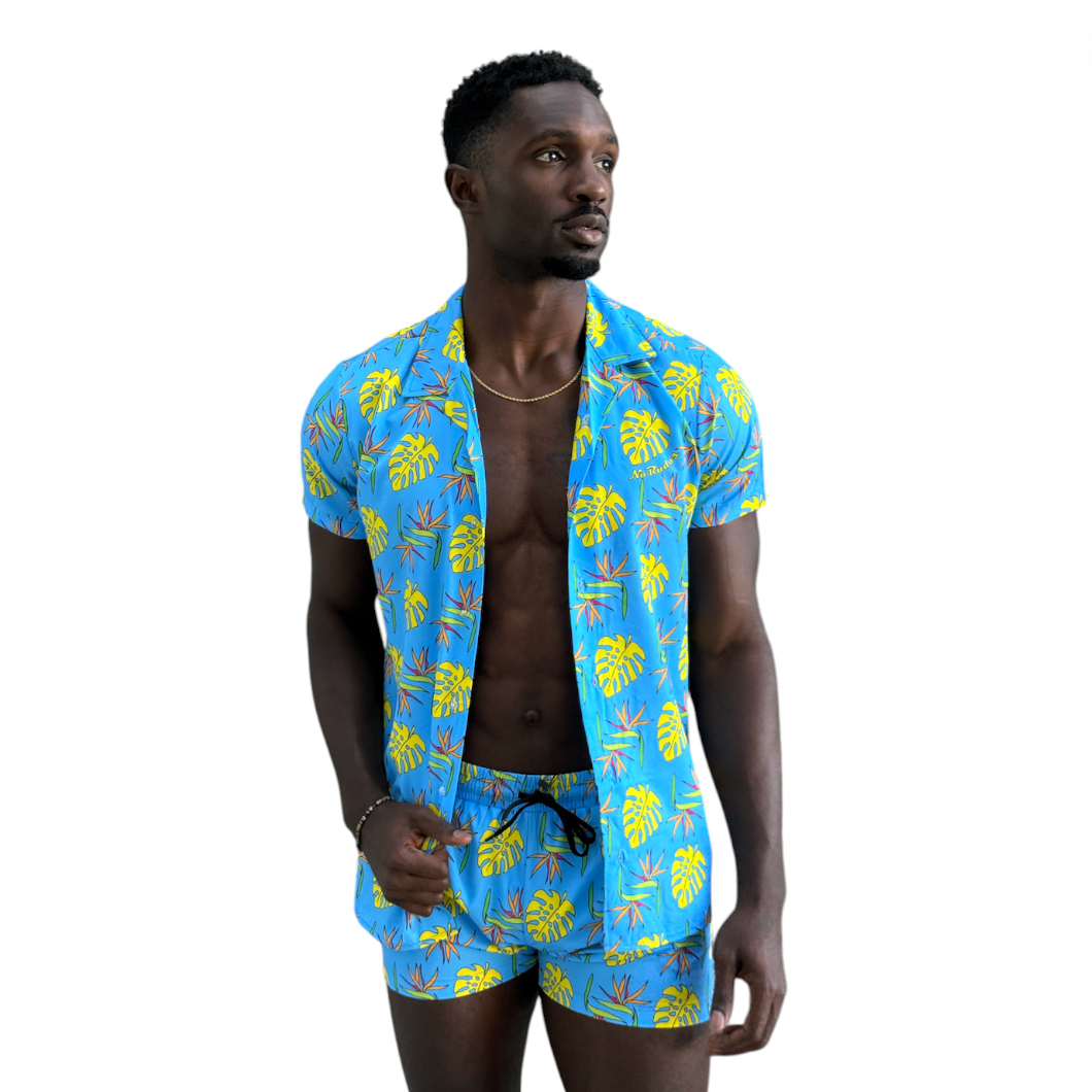 No Rudos - Lined Swim Trunks - Paradise