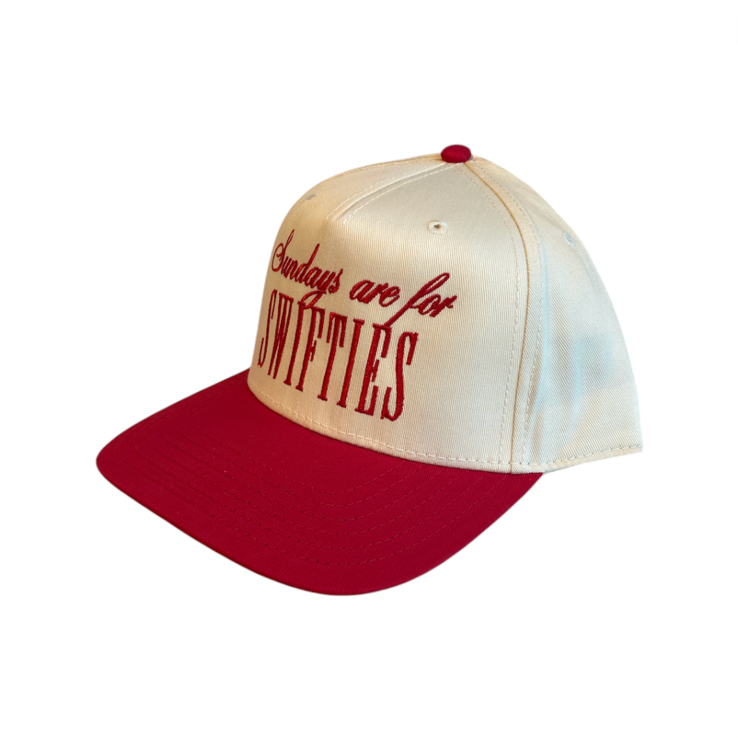 Rowdy Goods - Sundays are for Swifties Hat - Vintage Red
