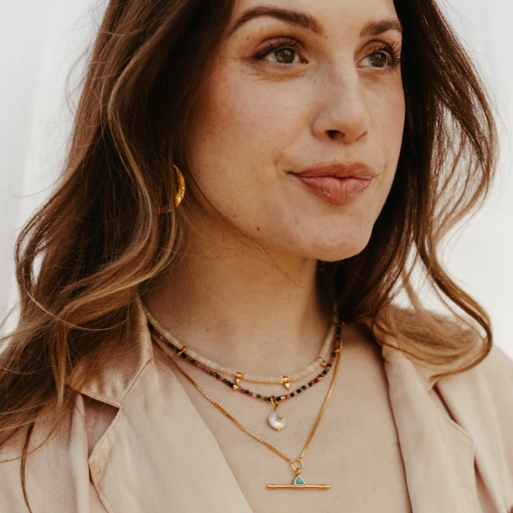 Sierra Winter - 5 O'Clock Necklace - Gold