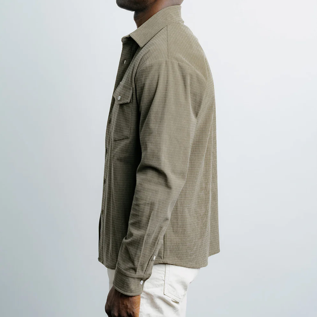 Champlain - Textured Overshirt - Olive