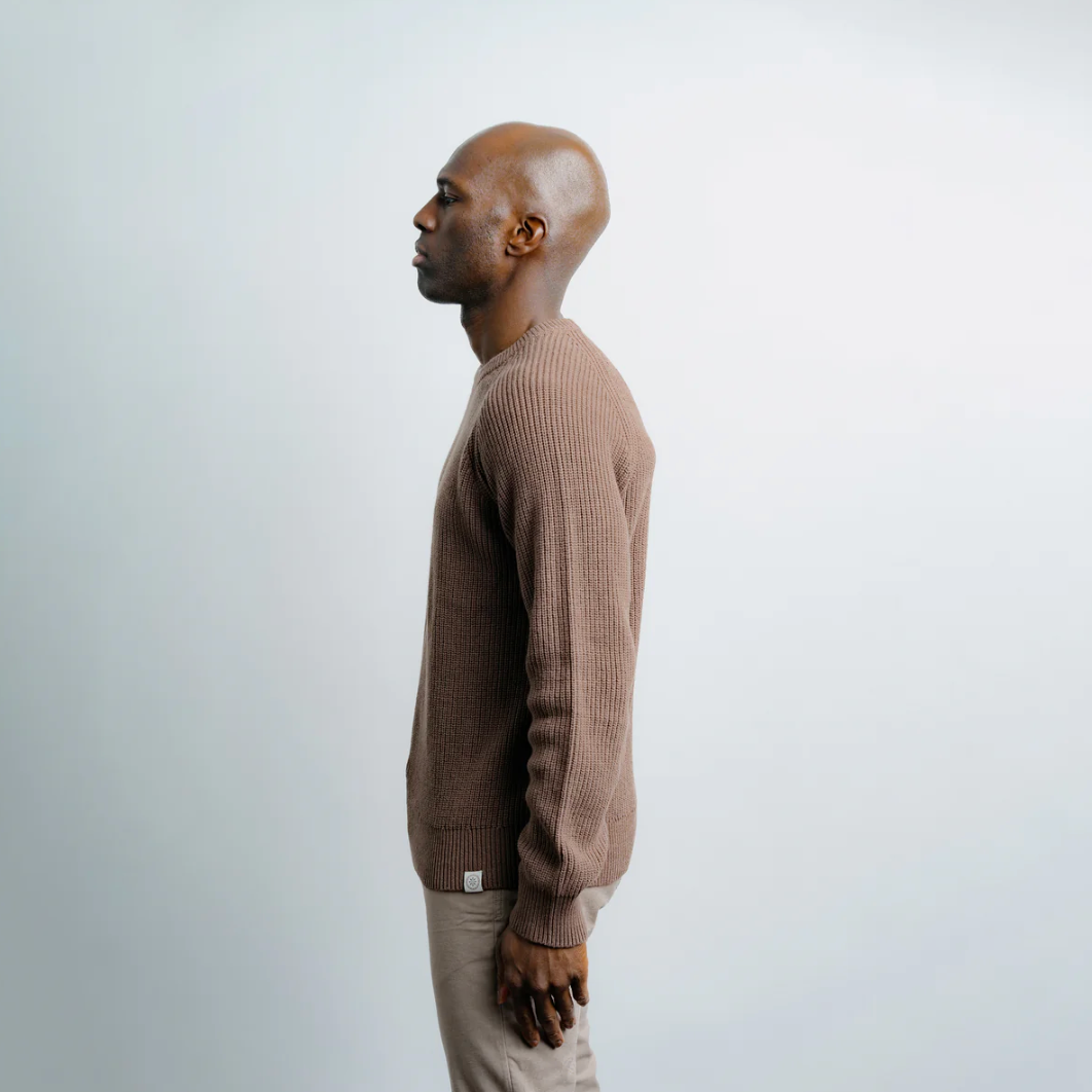 Champlain - Fisherman Sweater - Brown