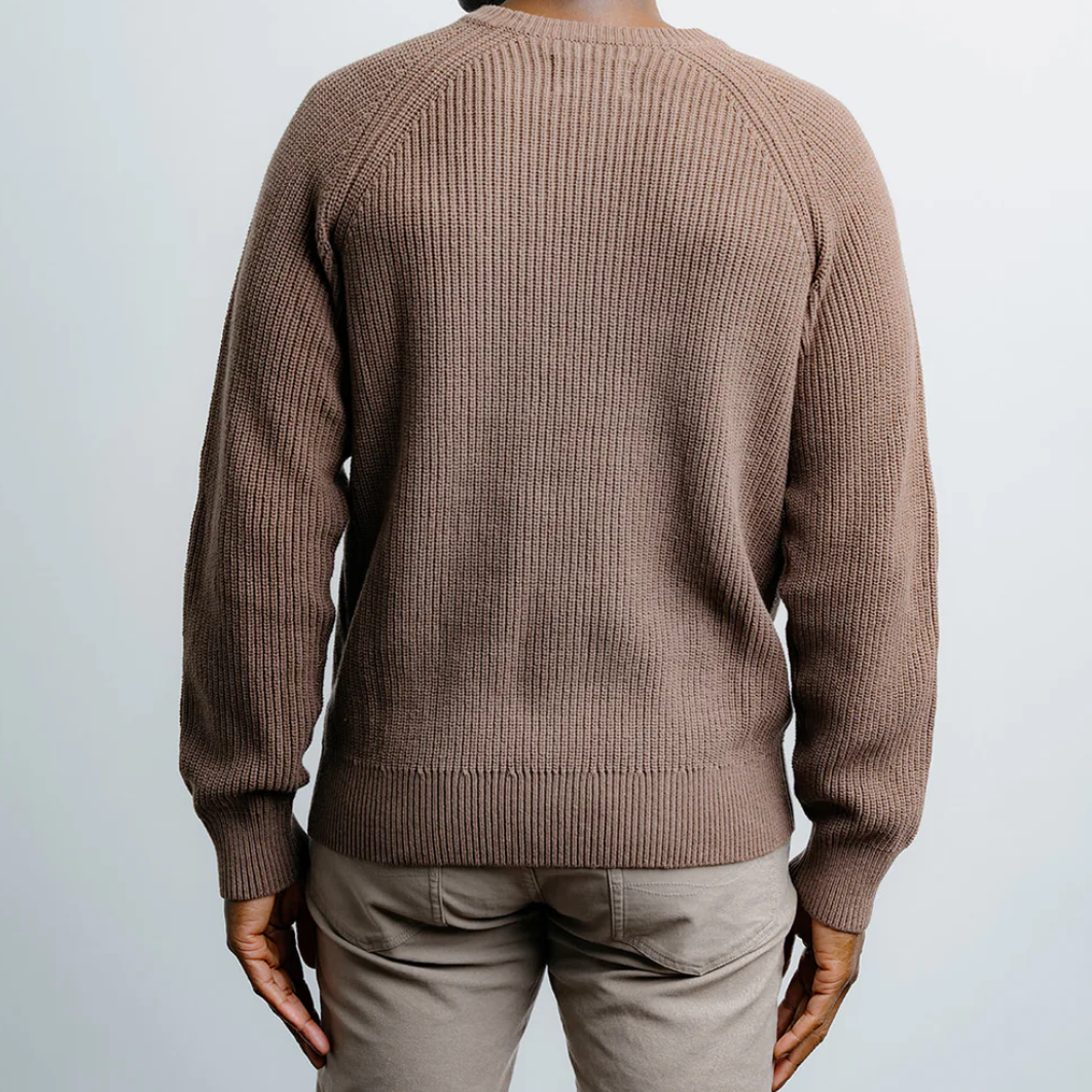 Champlain - Fisherman Sweater - Brown