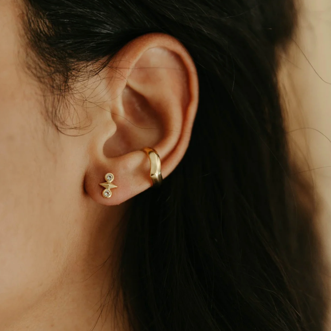 Sierra Winter - Atlas Earrings - White Topaz