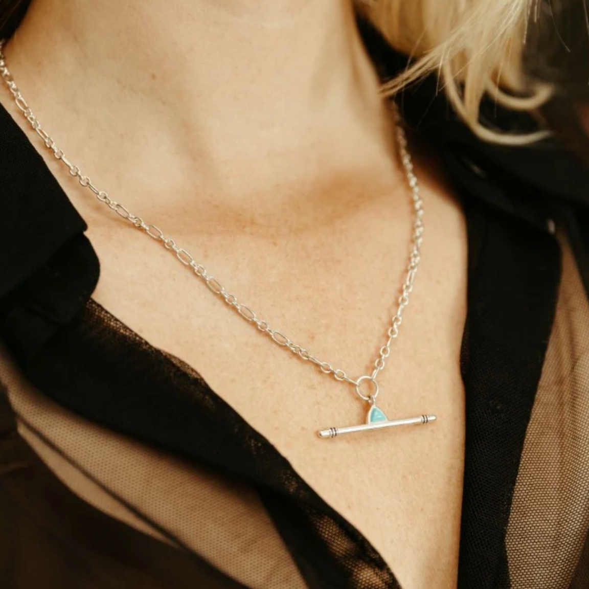 Sierra Winter - 5 O'Clock Necklace - Silver