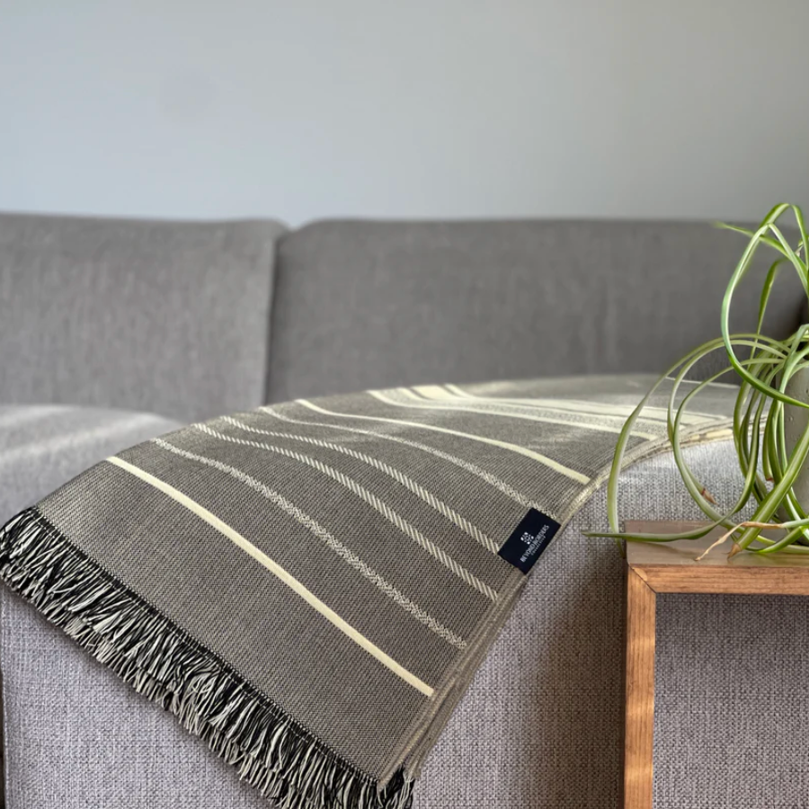 Beyond Borders Collective - Equinoccio Throw Blanket - Cedar Brown