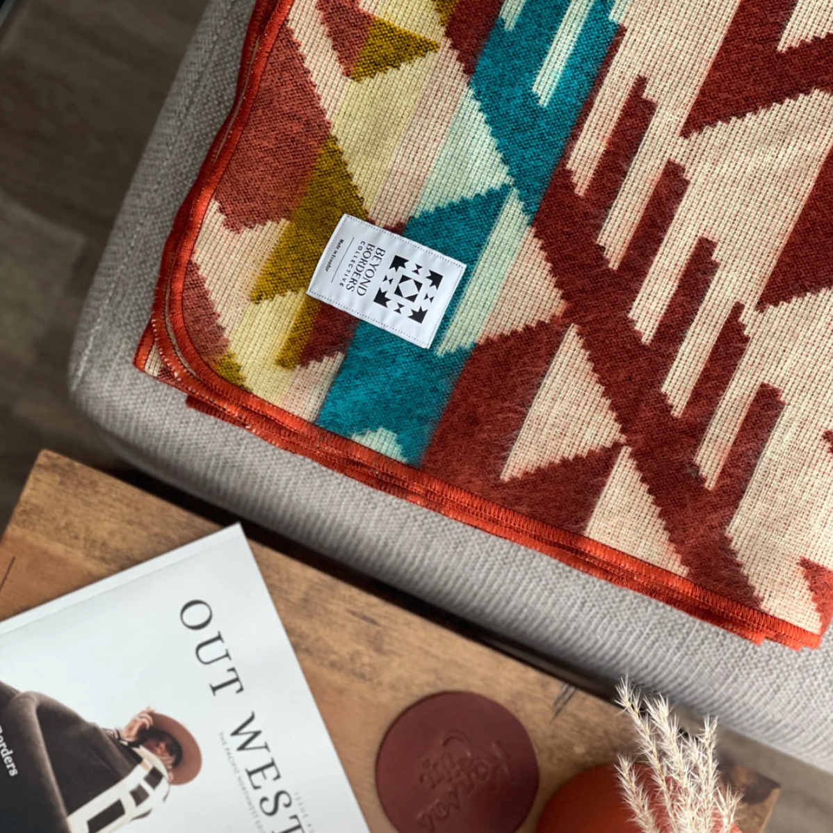 Beyond Borders Collective - Canoa Blanket - Terracotta Sunrise