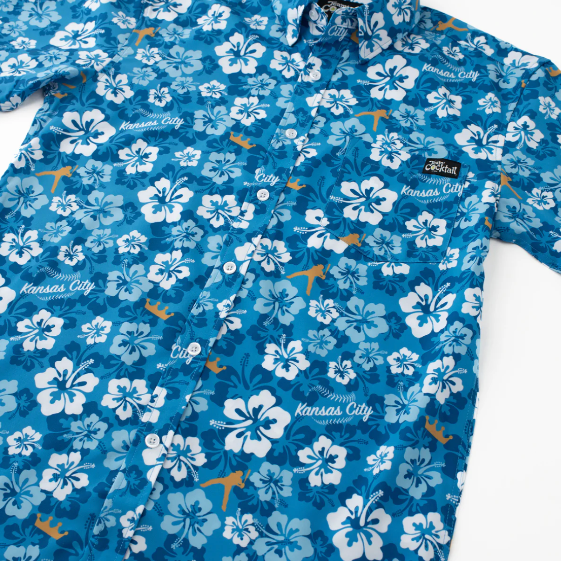 Team Cocktail - KC Royal Floral Unisex Button Up