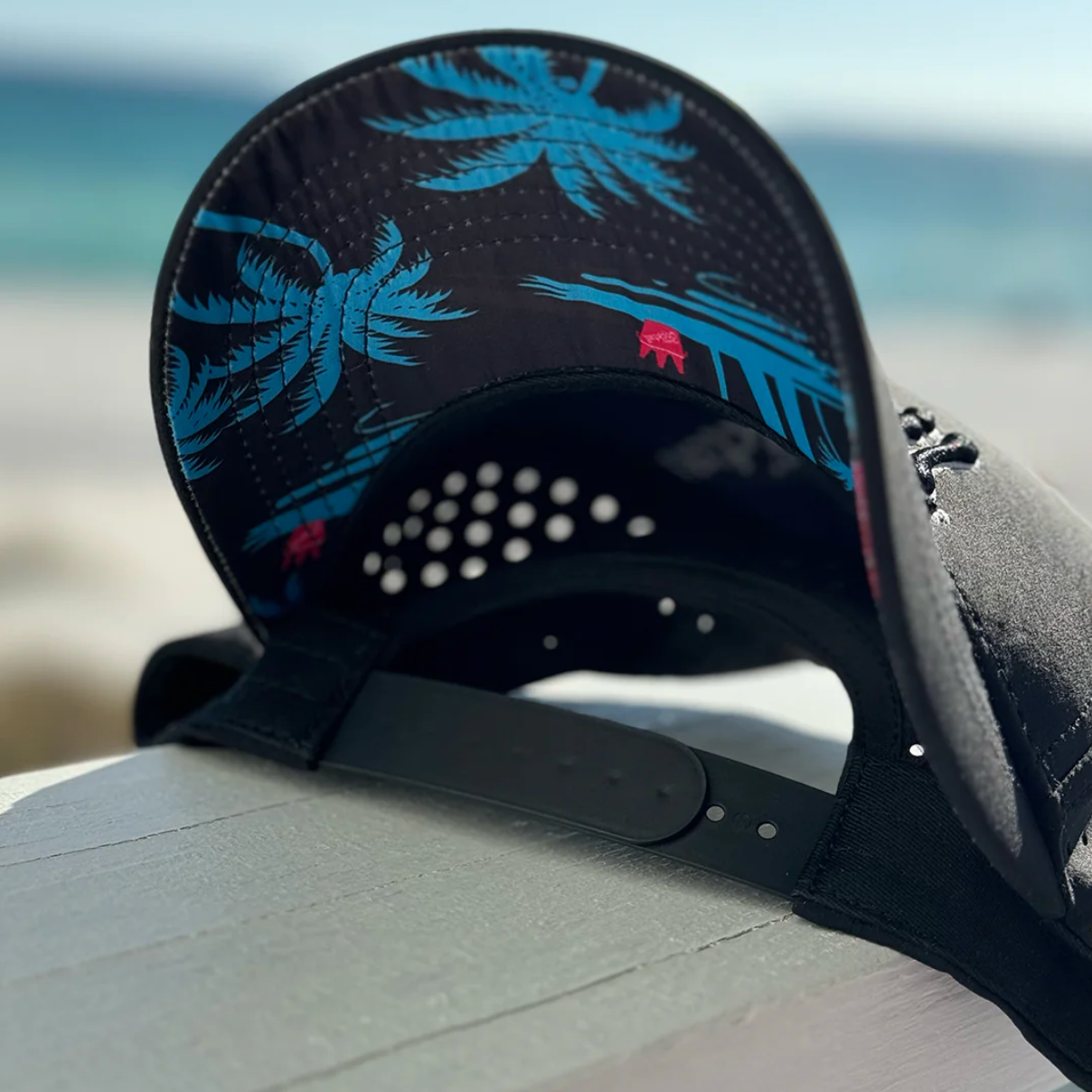 Team Cocktail - Logo w/ Tropical Buckets Performance Hat - Black