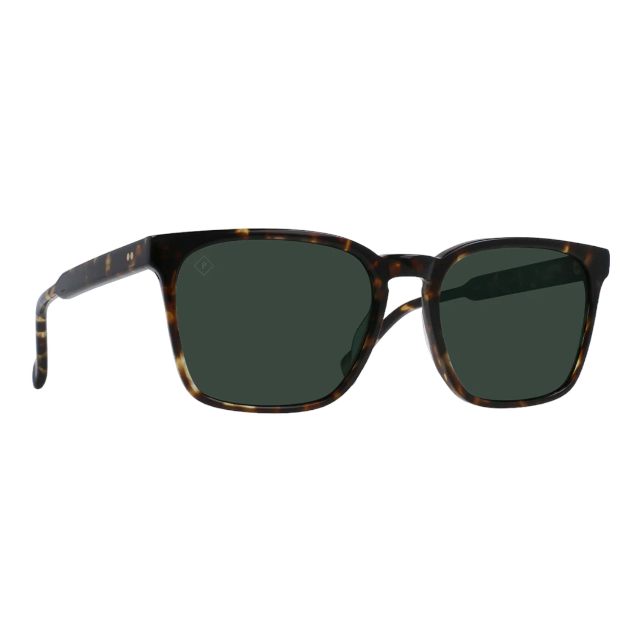 RAEN - Pierce 55 Sunglasses - Brindle Tortoise / Green Polarized