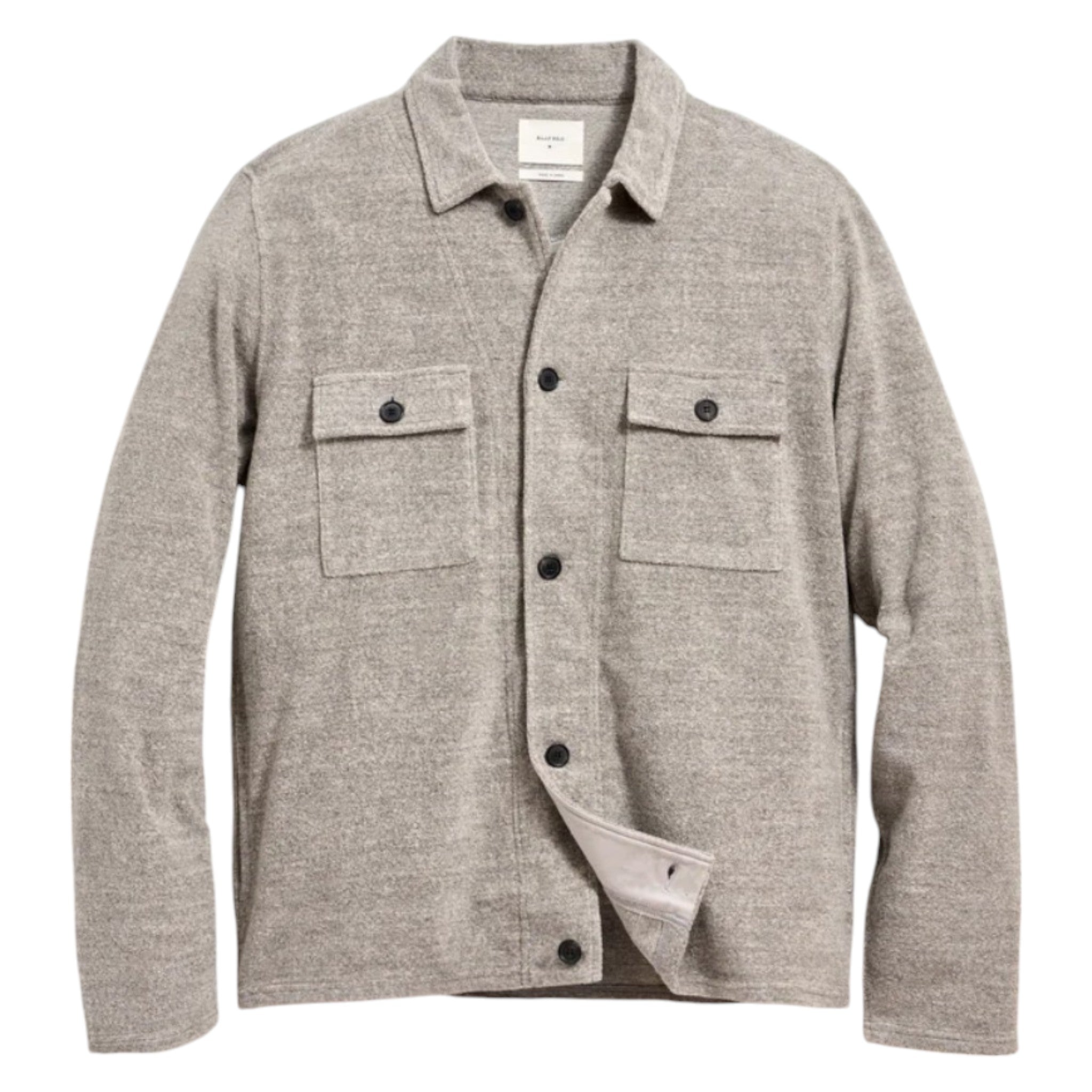 Billy Reid - Numajiri Terry Jacket - Medium Grey Heather
