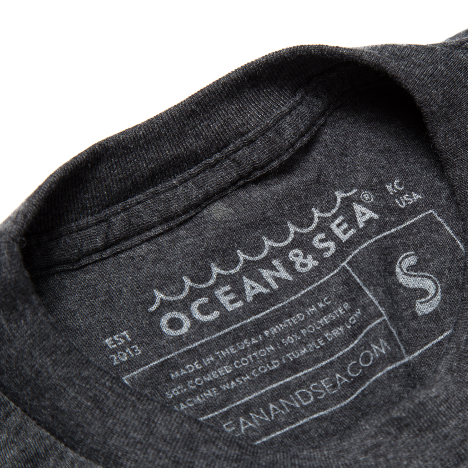 Ocean & Sea - LA KC NY Tee - Heather Black