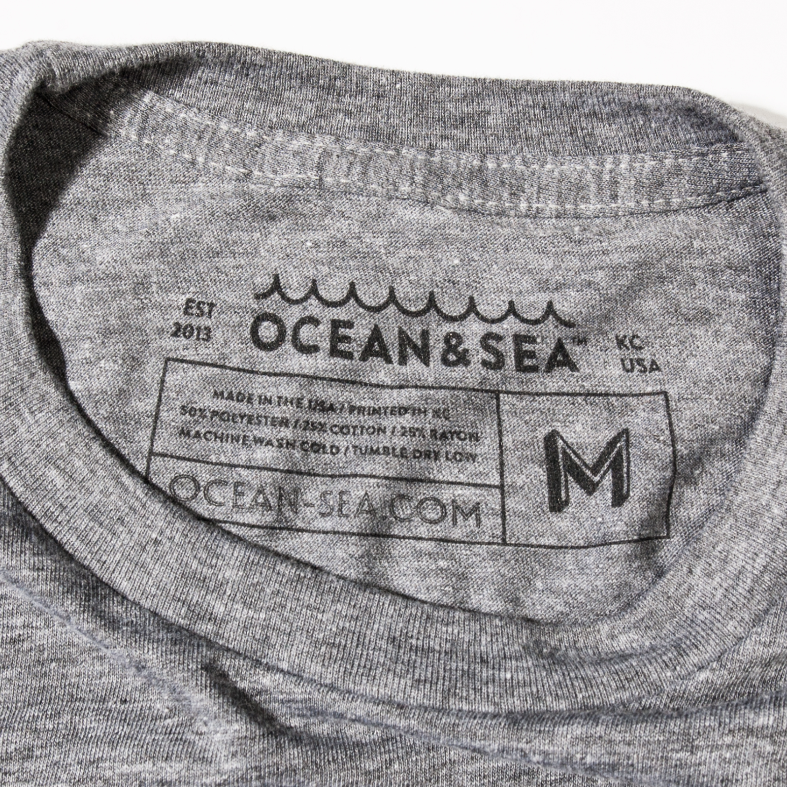Ocean & Sea - LA KC NY Tee - Heather Grey