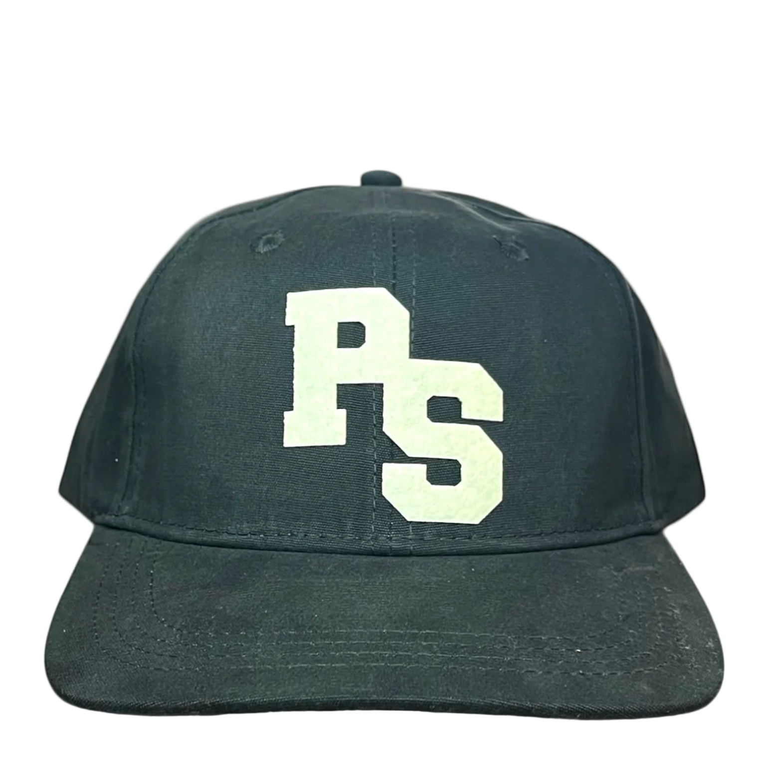 Black cap with 'PS' logo on a white background