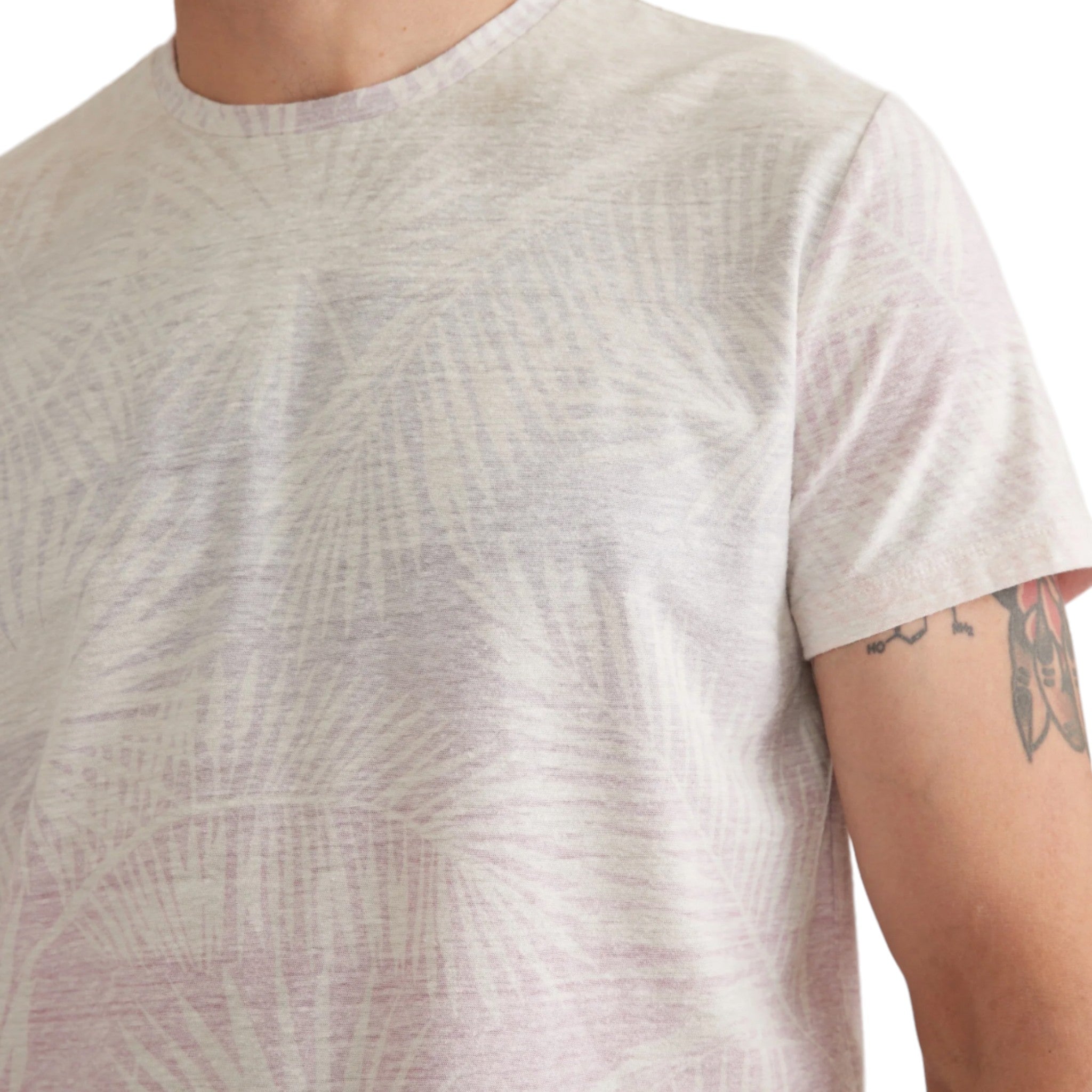Marine Layer - All Over Graphic Signature Crew Tee - Ombre Palm