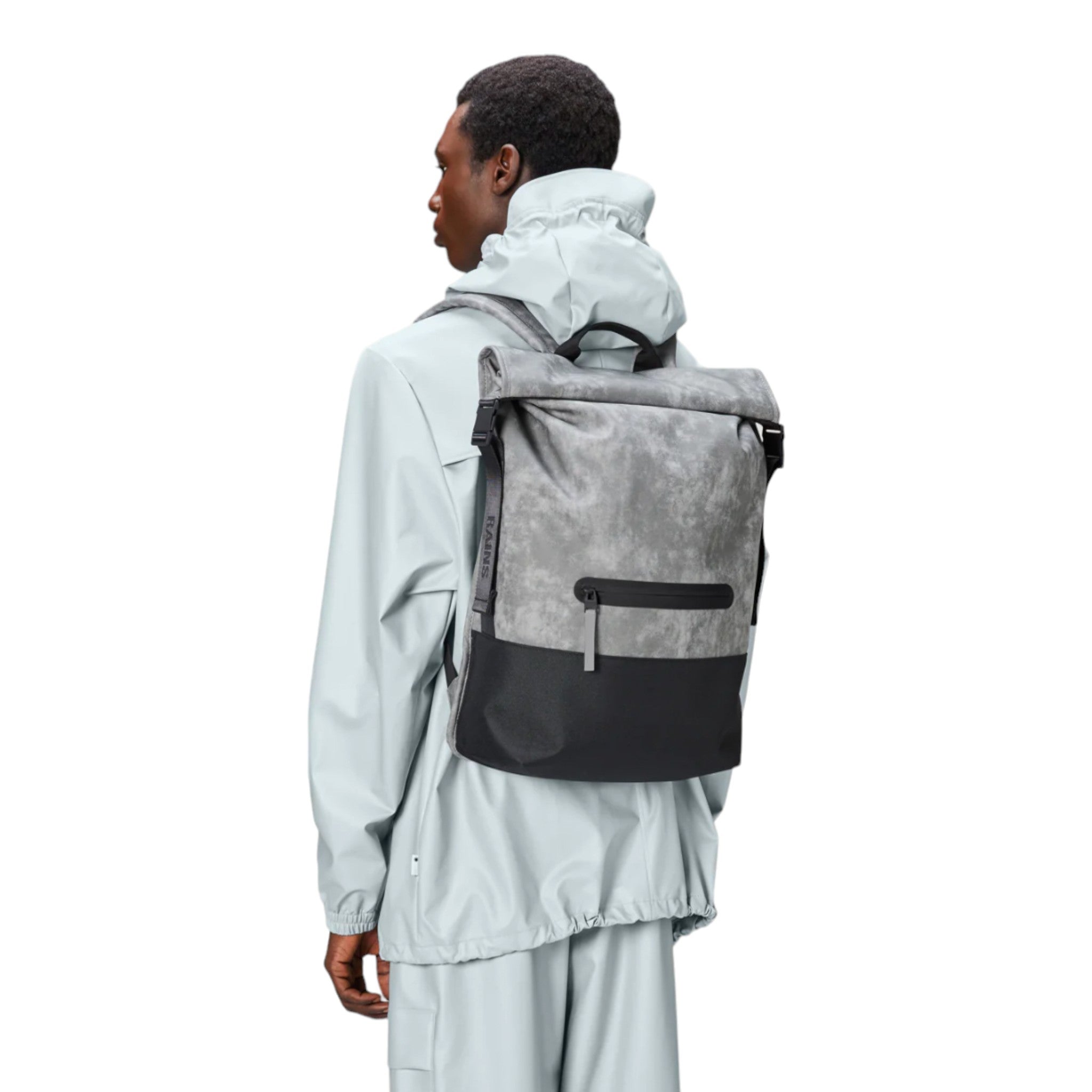 Rains - Trail Rolltop Backpack - Distressed Grey