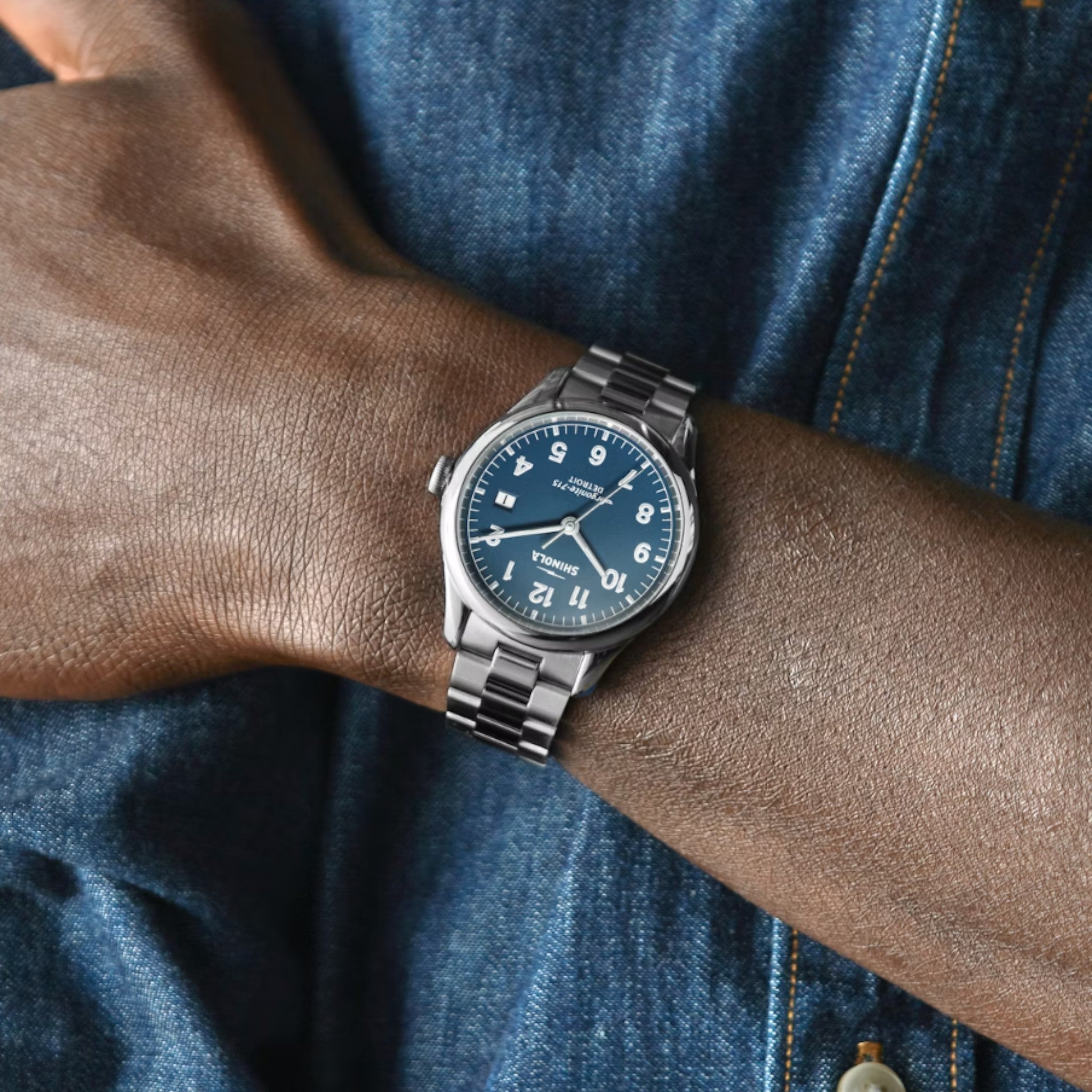 Shinola - Vinton 38mm Watch - Blue Dial