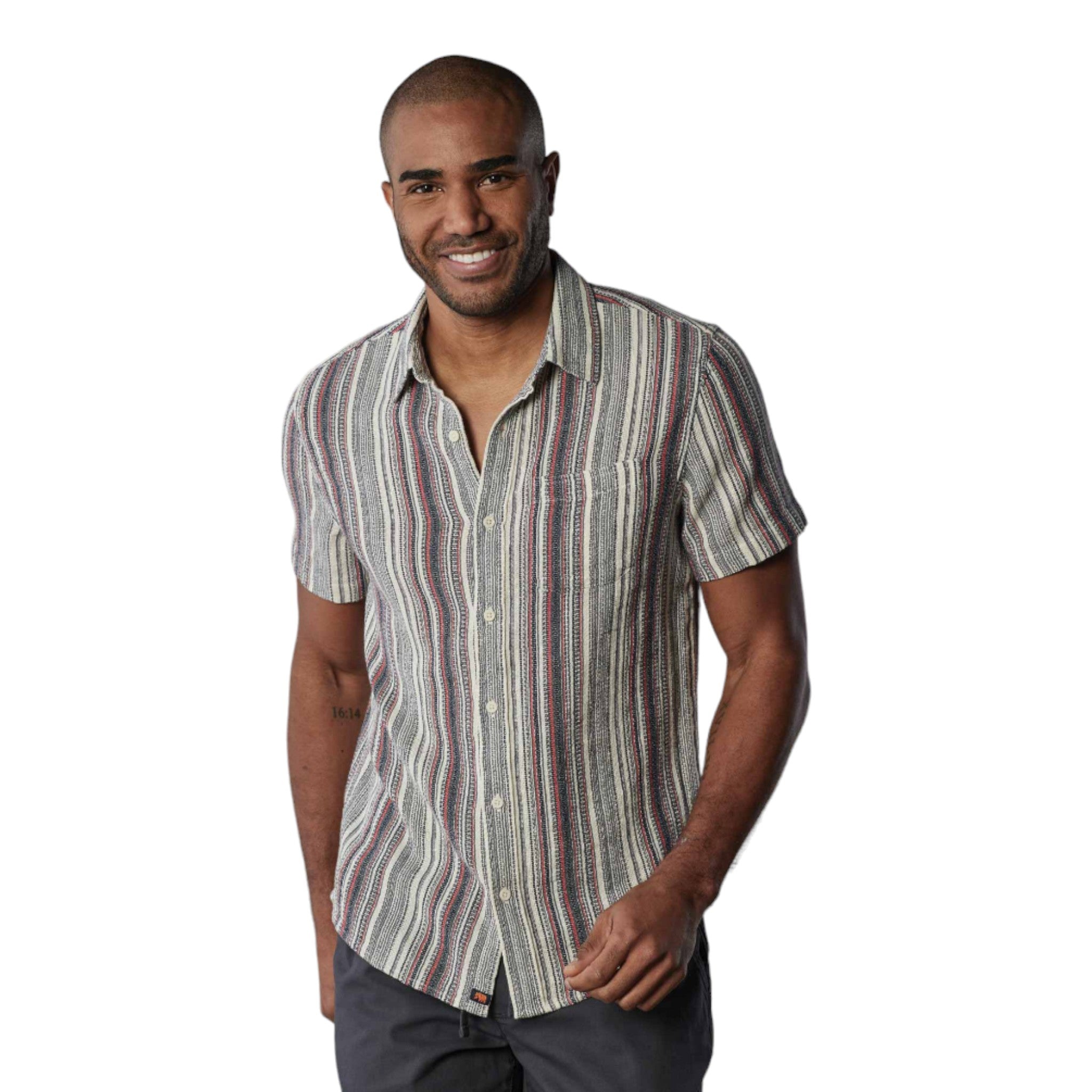 The Normal Brand - Freshwater Button Up Shirt - Americana Stripe