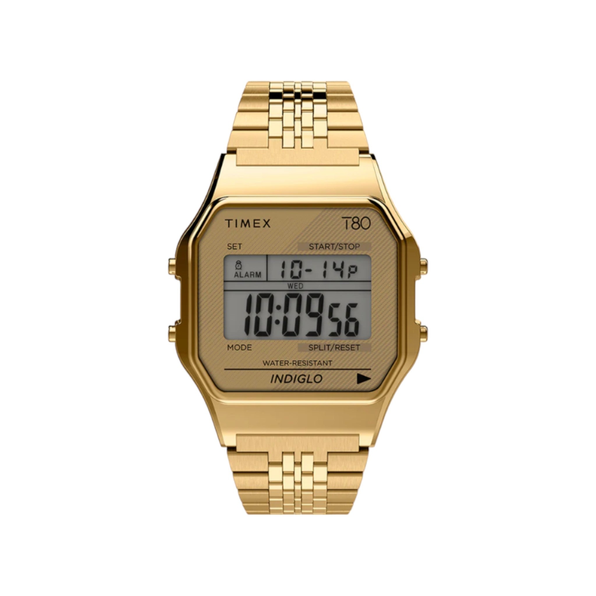 Timex - T80 34mm Stainless Steel Bracelet Watch - Gold Tone