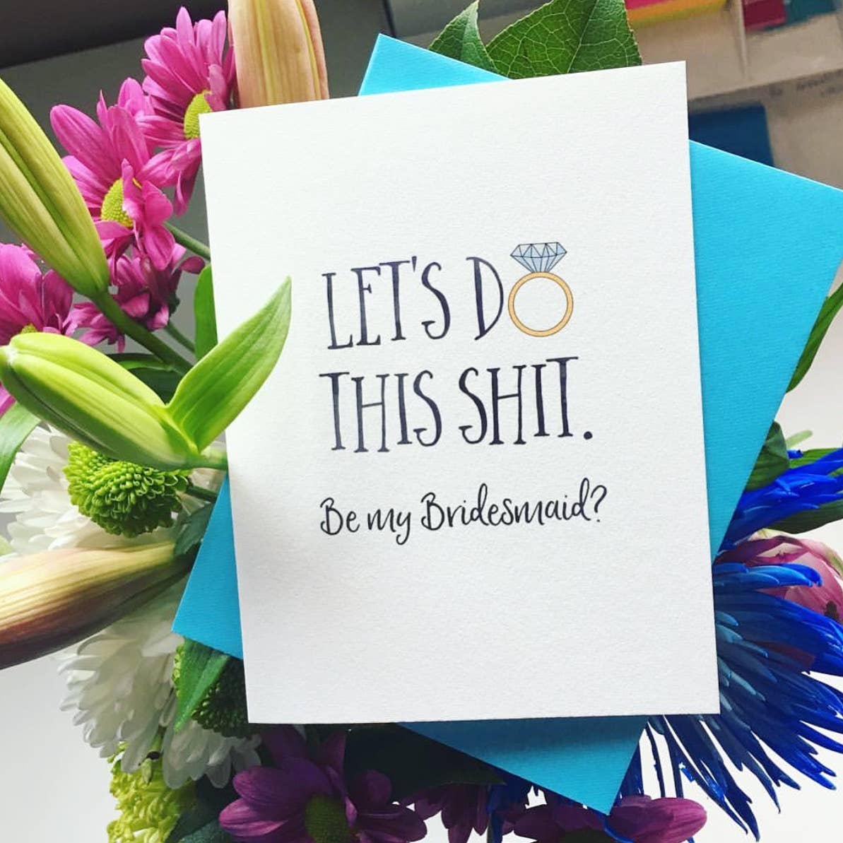 Top Hat and Monocle - Do This Shit Funny Bridesmaid Card