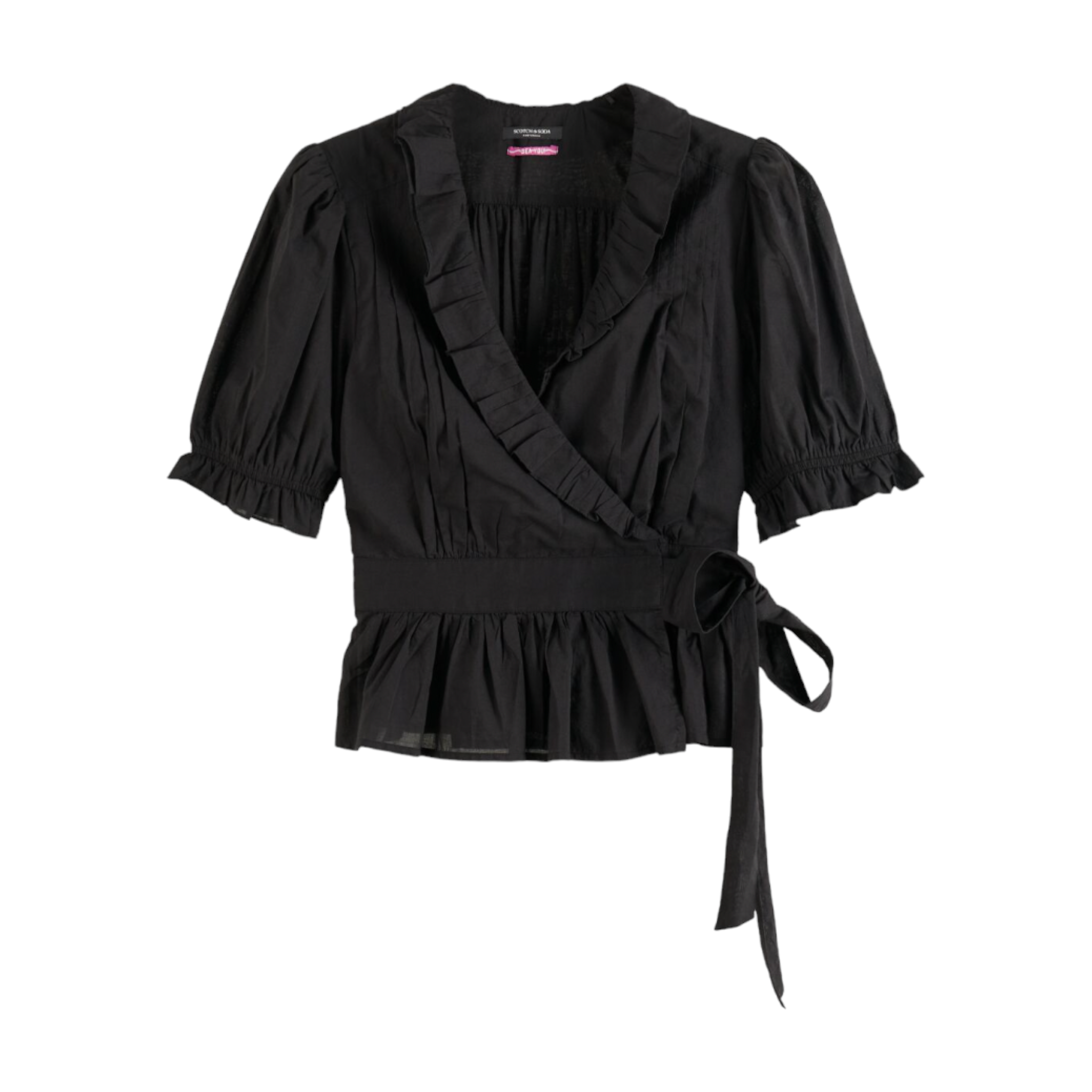 Cruella ruffle online wrap top