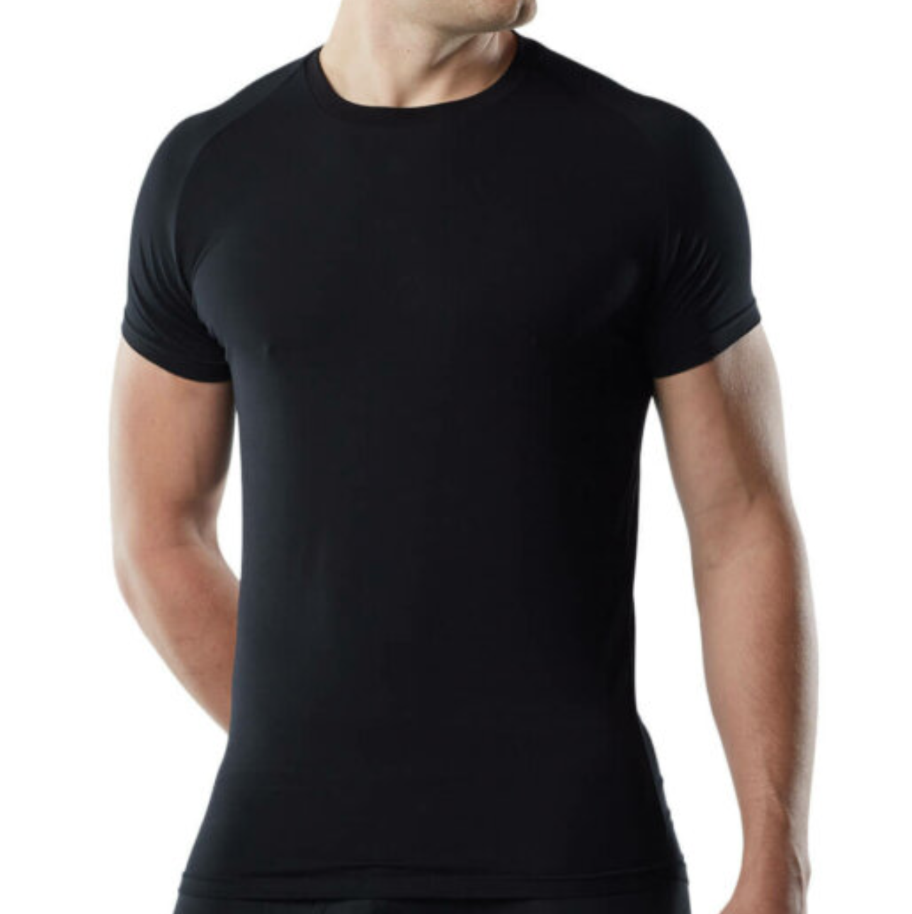 Mr. Davis - Traditional Crew Undershirt Black