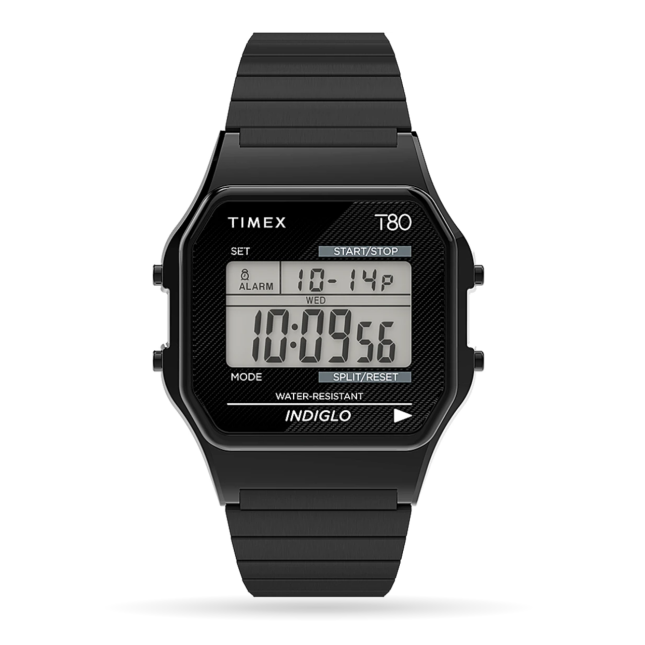 Timex - T80 34mm Stainless Steel Watch - Black