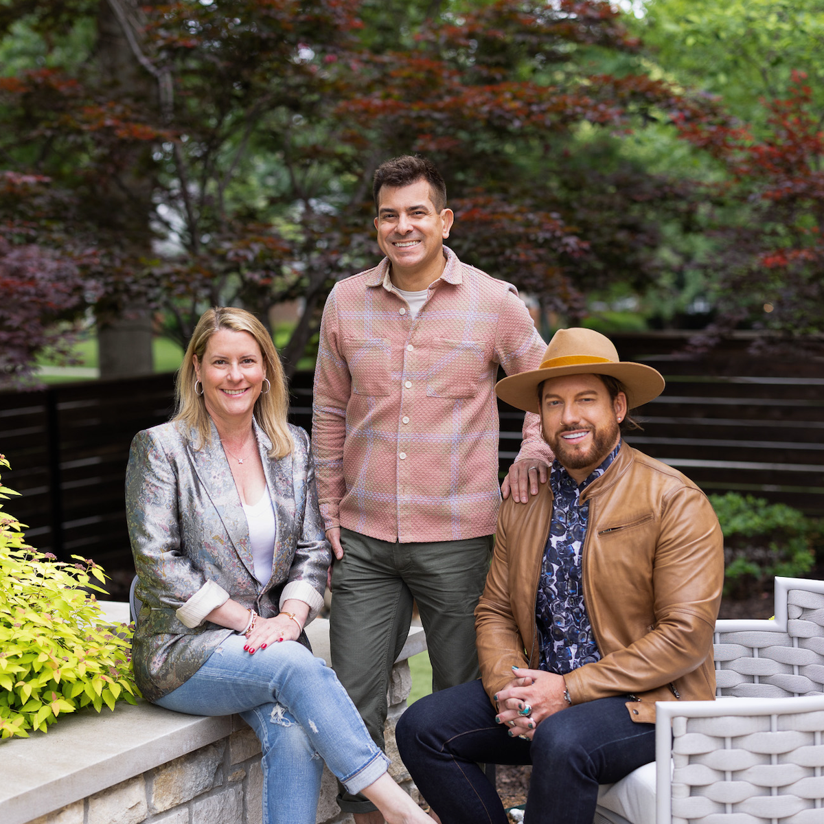 photo of LUNA co-owners Elise Alexander, Joey Mendez, and Buck Wimberly
