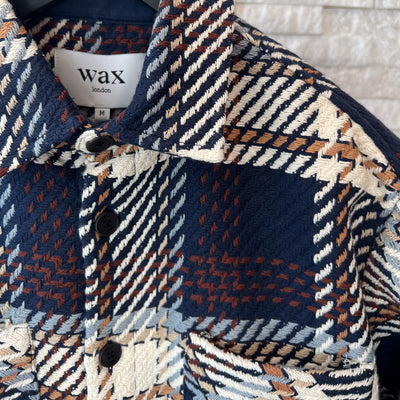 Wax London - Whiting Astro Check Overshirt - Navy