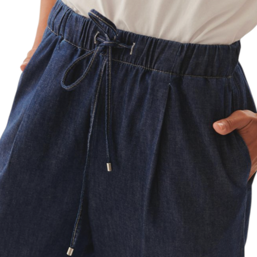 Exquise - Esmeralda Palazzo Pants - Indigo Denim