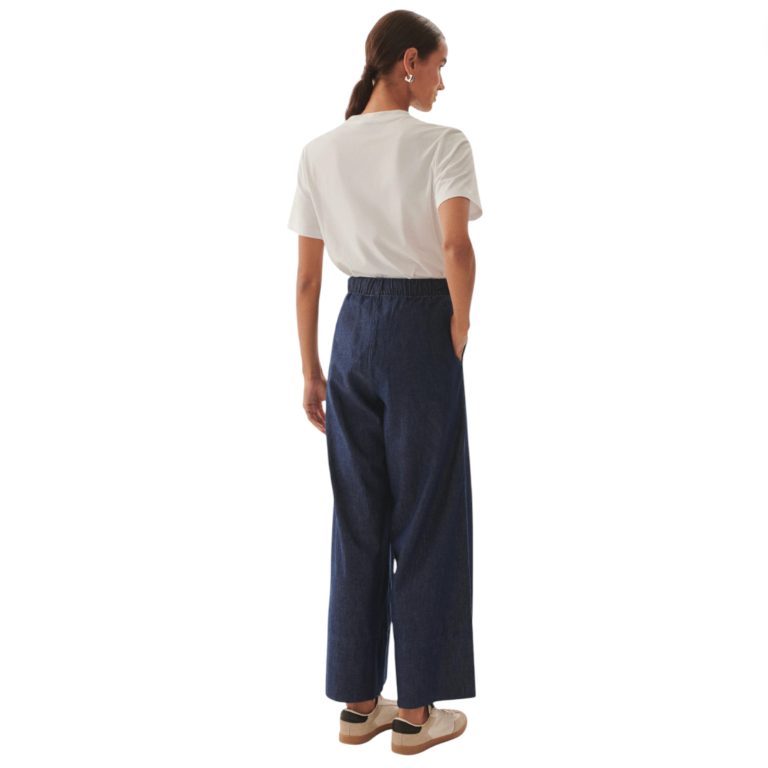 Exquise - Esmeralda Palazzo Pants - Indigo Denim