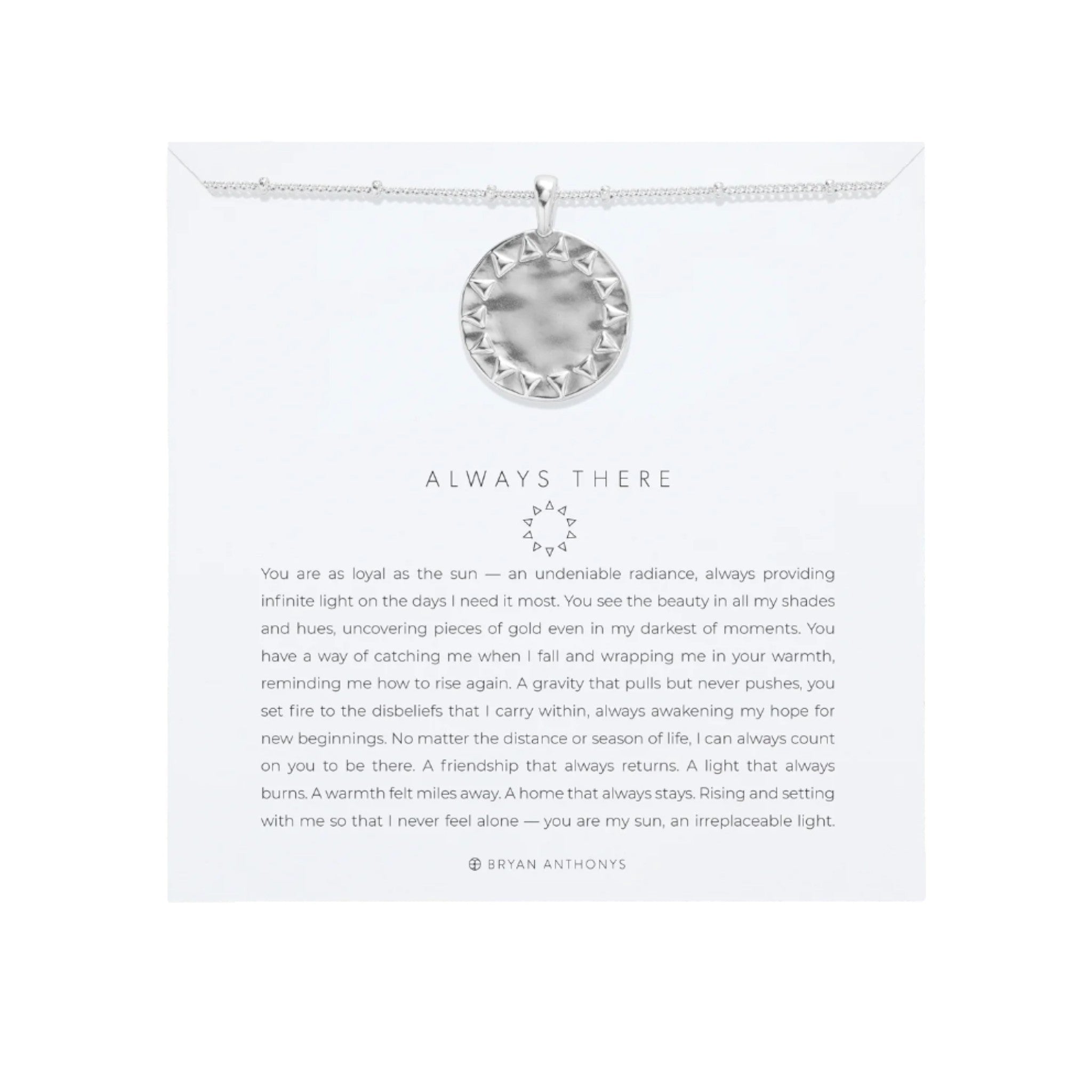 Bryan Anthonys - Always There Necklace - Silver