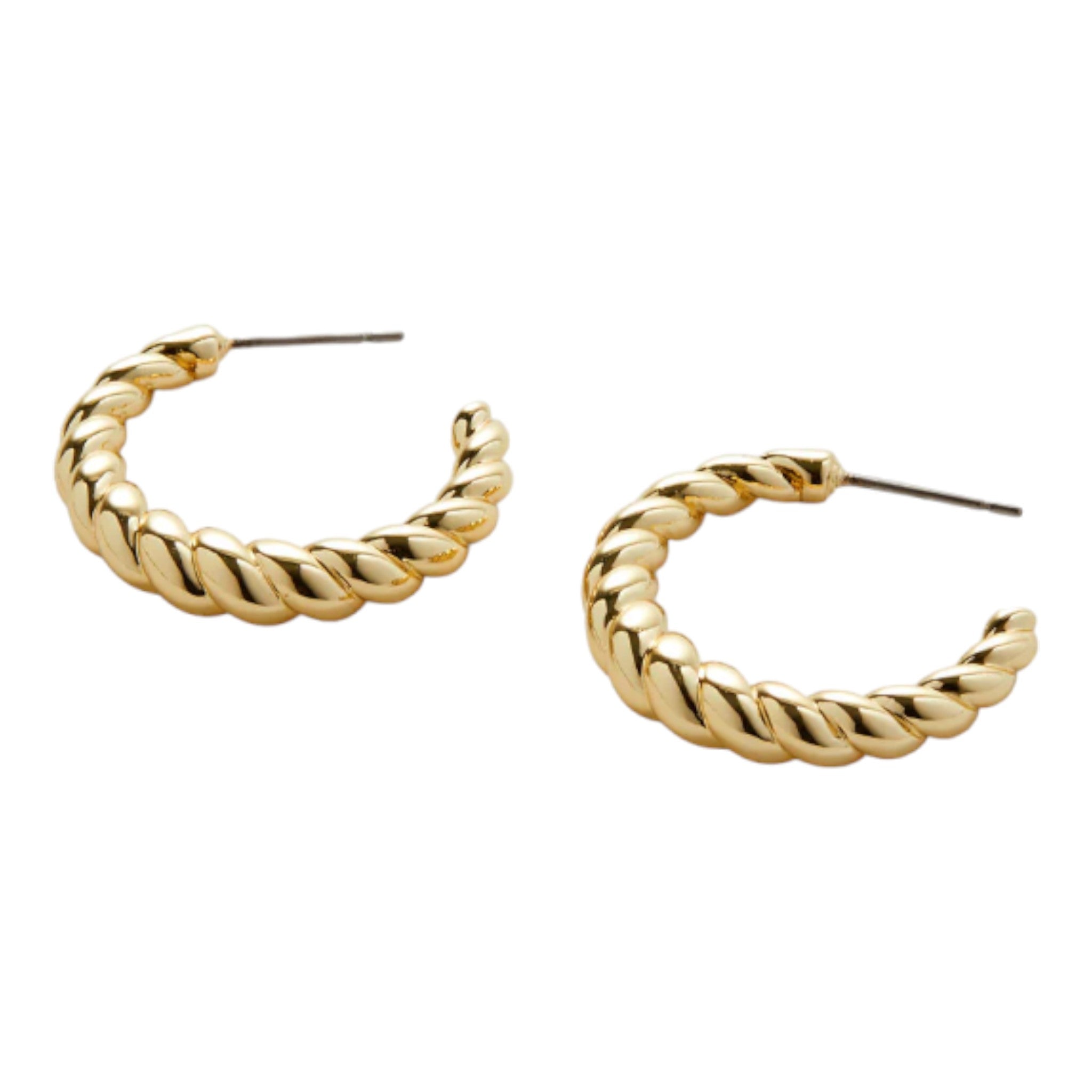 Bryan Anthonys - Entwined Twisted Hoop Earrings - 14K Gold