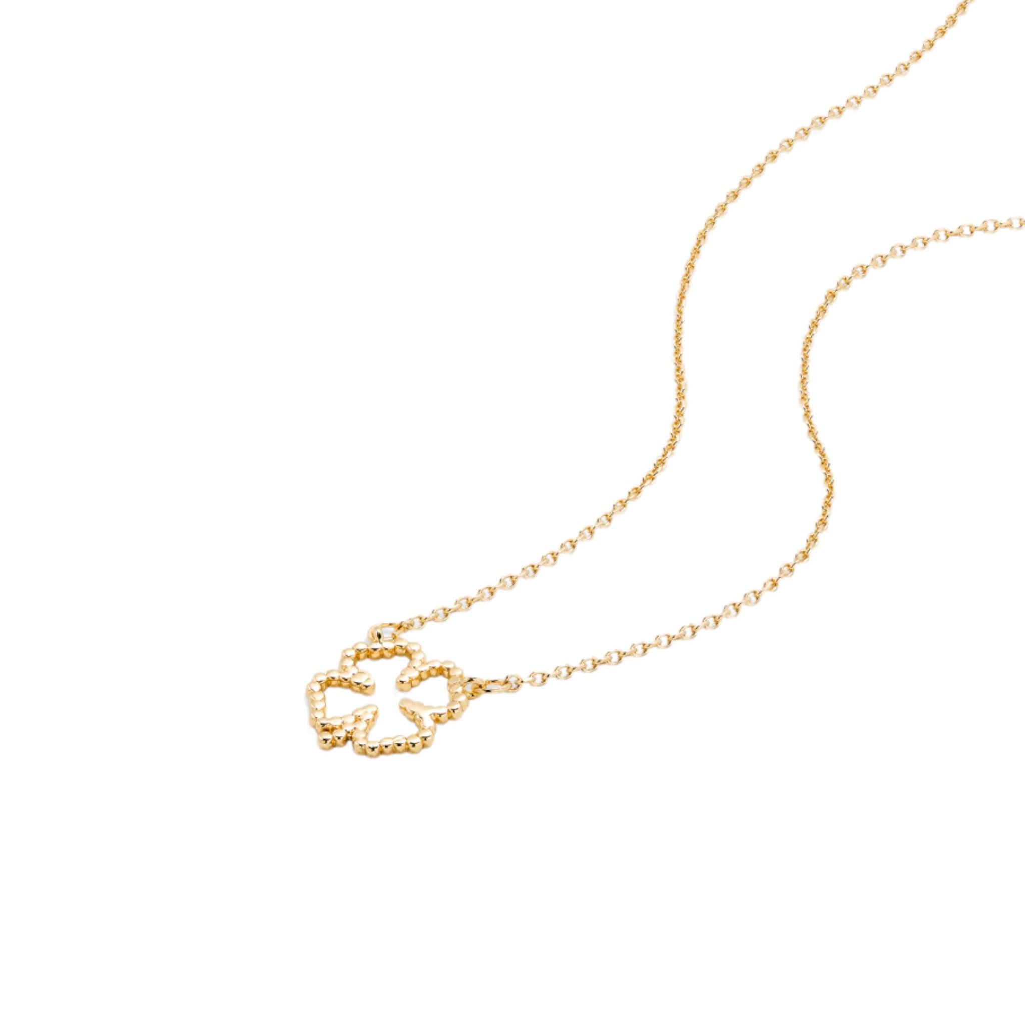 Bryan Anthonys - Just For Luck Clover Necklace - 14K Gold