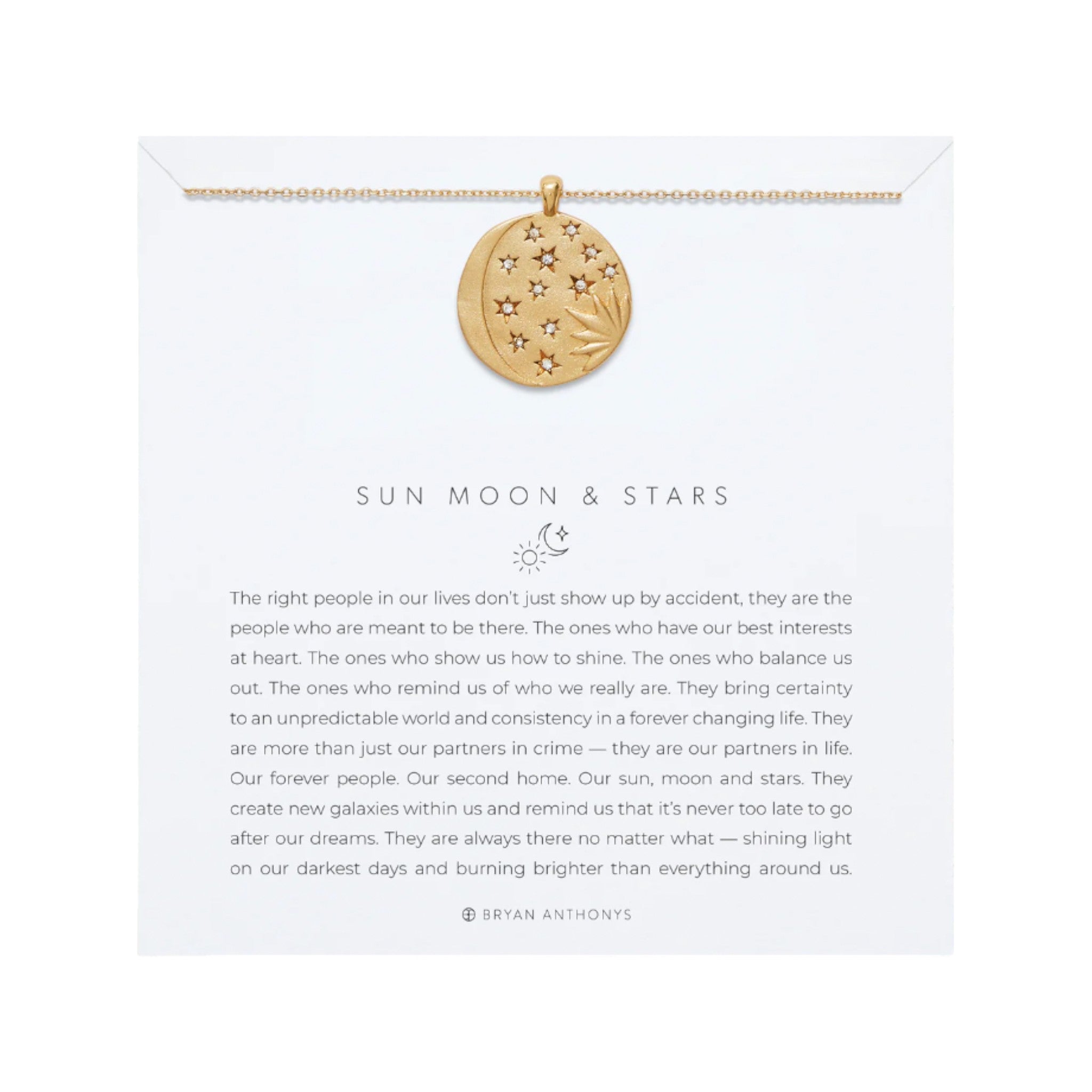Bryan Anthonys - Sun Moon & Stars Necklace - 14K Gold