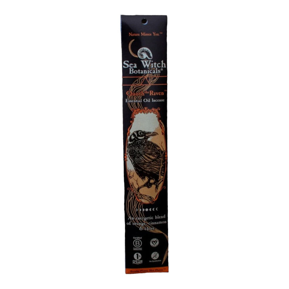 Sea Witch Botanicals - 20 Incense Sticks -  Quoth The Raven